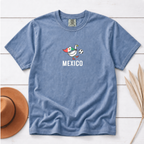Mexico Soccer Goose embroidered shirt – Jean Blue flat lay