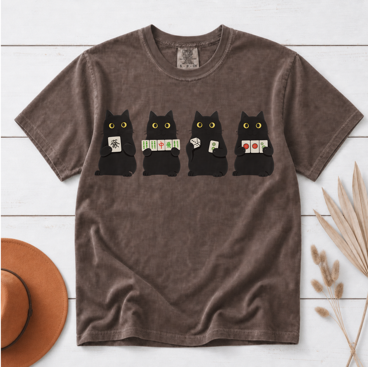 Black Cat Mahjong Shirt