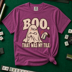Boo. That Was My Tile T-Shirt in Berry