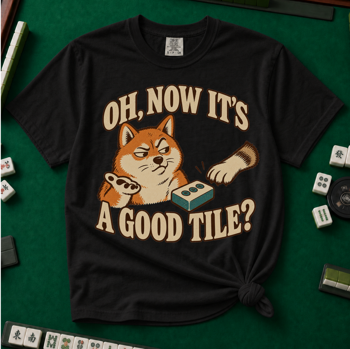 Now It's A Good Tile T-Shirt in Black