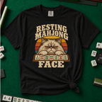 Resting Mahjong Face T-Shirt in Black