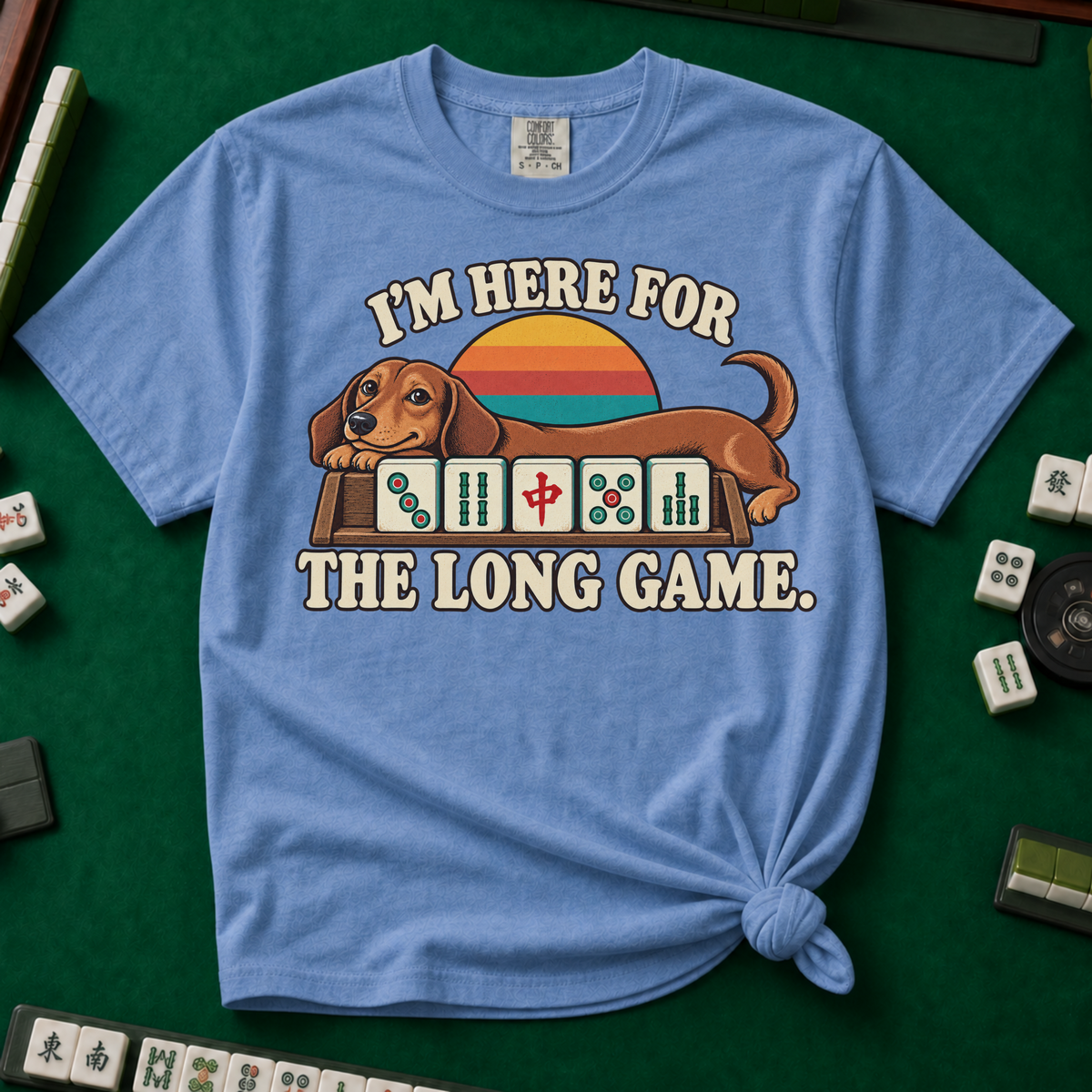 Long Game T-Shirt in Blue Jean