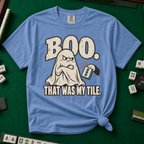 Boo. That Was My Tile T-Shirt in Blue Jean