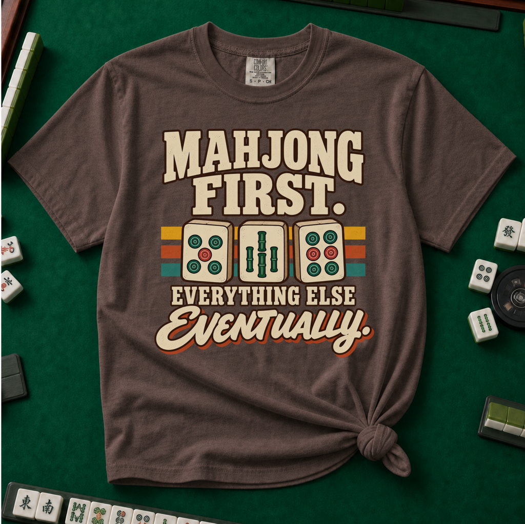 Mahjong First T-Shirt in Espresso