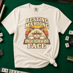 Resting Mahjong Face T-Shirt in Ivory