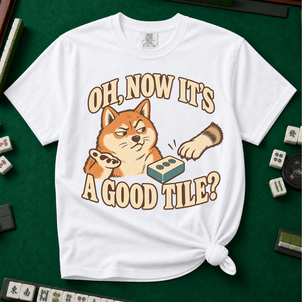 Now It's A Good Tile T-Shirt in White