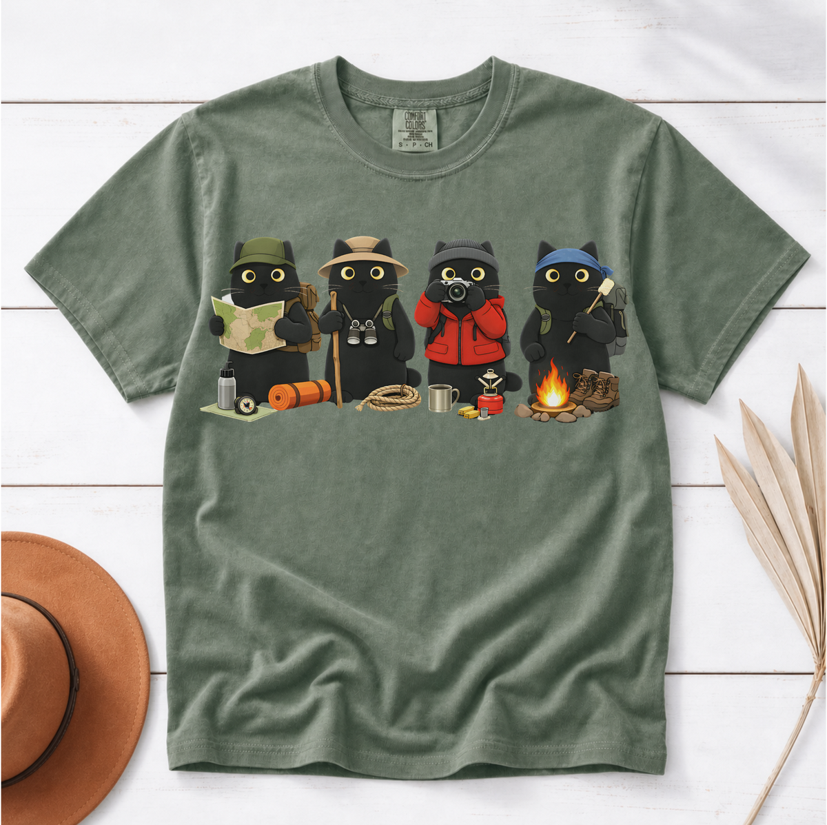 Black Cat Hiking Shirt