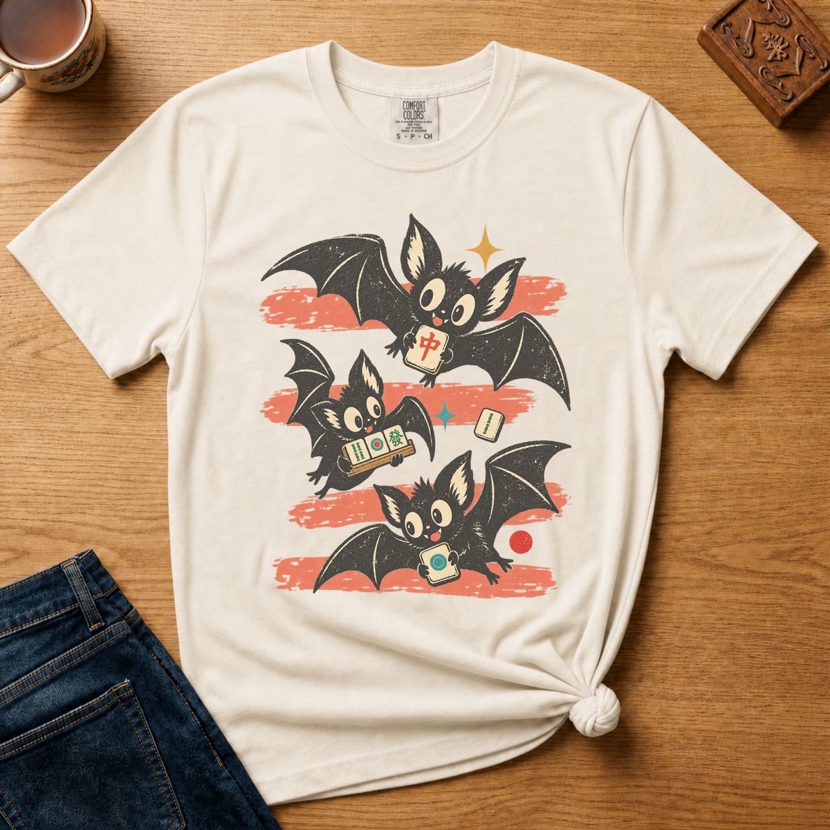Bats Out Mahjong Shirt