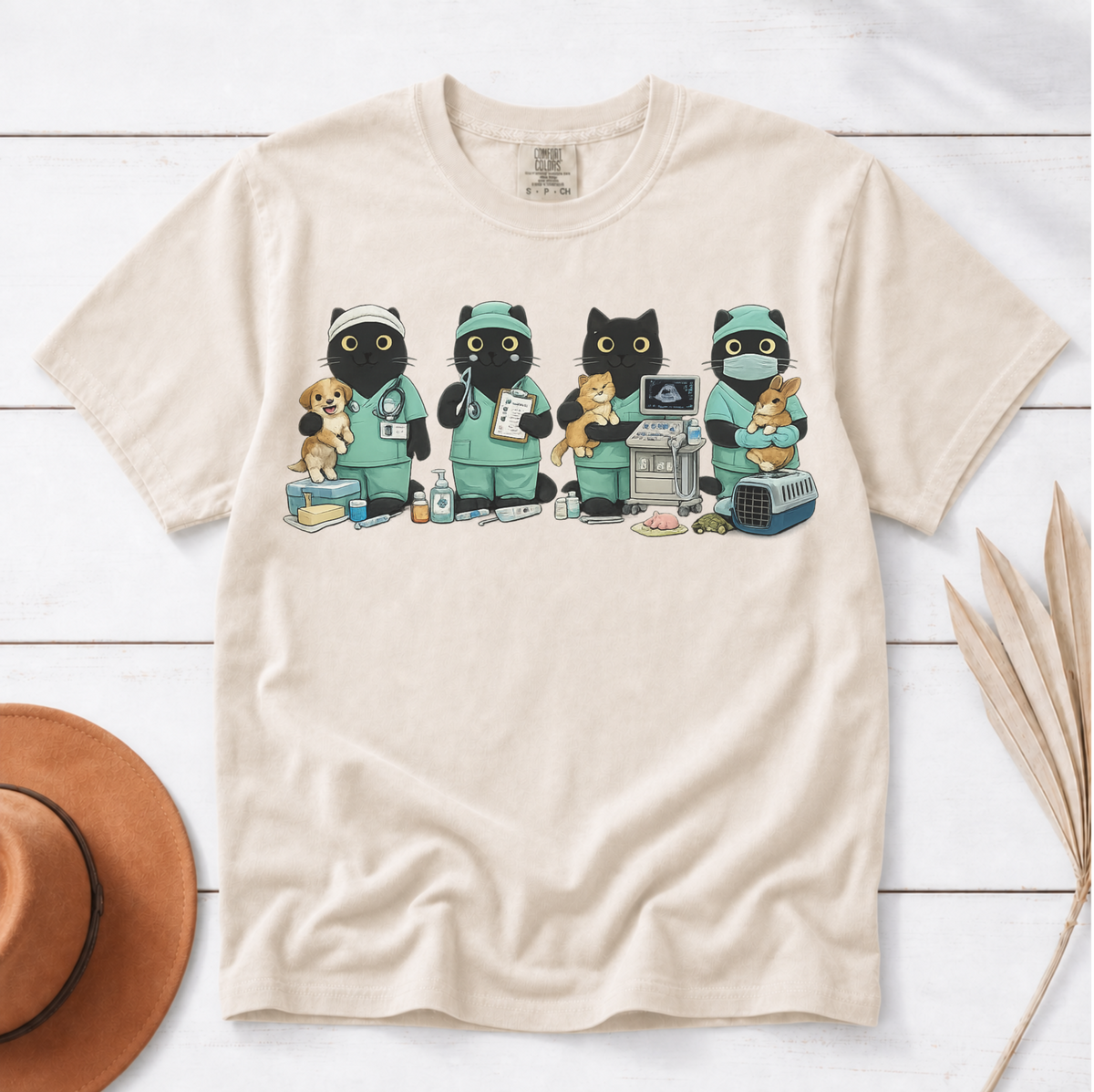 Black Cat Vet Tech Shirt
