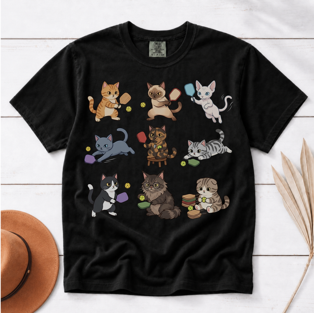 Cats Playing Pickleball Shirt