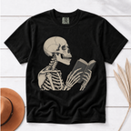 Skeleton Reading Book Lover Shirt