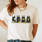 Black Cat Pickleball Shirt