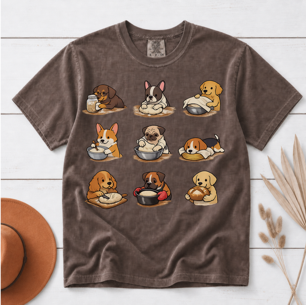 Dogs Baking Sourdough Bread Shirt
